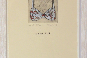 "Rinnahoidja" (ofort) 2007. 17 x 23 cm