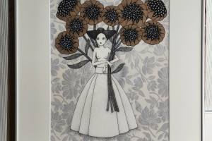 viive-noor.-Korjab-lilled-kimpu-2025-moodud-49x-62-cm